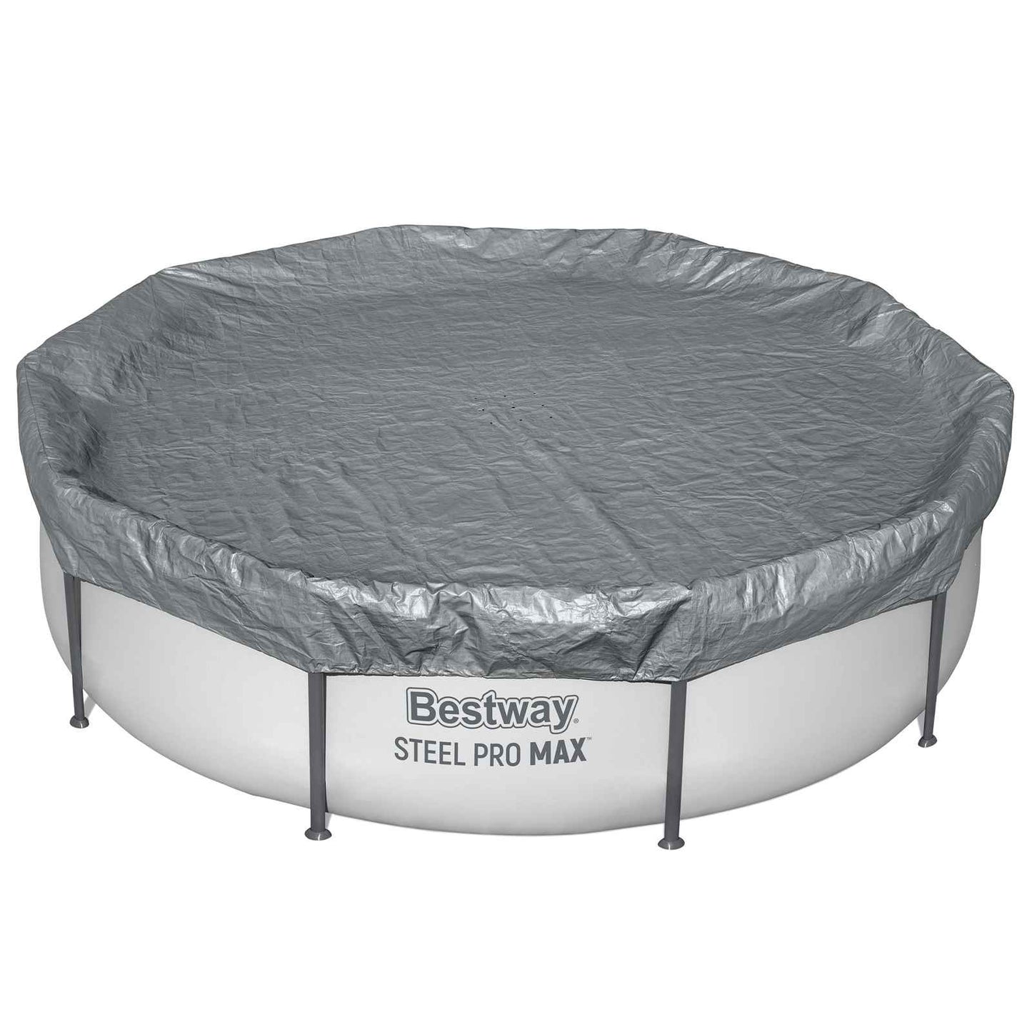 Bestway Pool Cover Ø3.05 m Round Polyester Grey 2