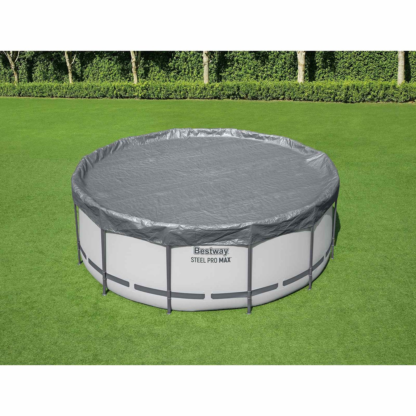 Bestway Pool Cover Ø3.66 m Round Polyester Grey 1