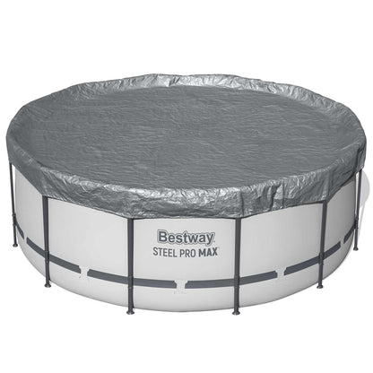 Bestway Pool Cover Ø3.66 m Round Polyester Grey 2