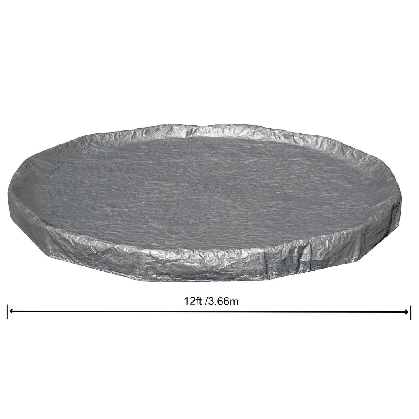 Bestway Pool Cover Ø3.66 m Round Polyester Grey 6