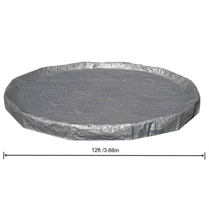 Bestway Pool Cover Ø3.66 m Round Polyester Grey 6