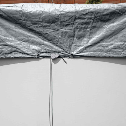 Bestway Pool Cover Ø4.27 m Round Polyester Grey 5