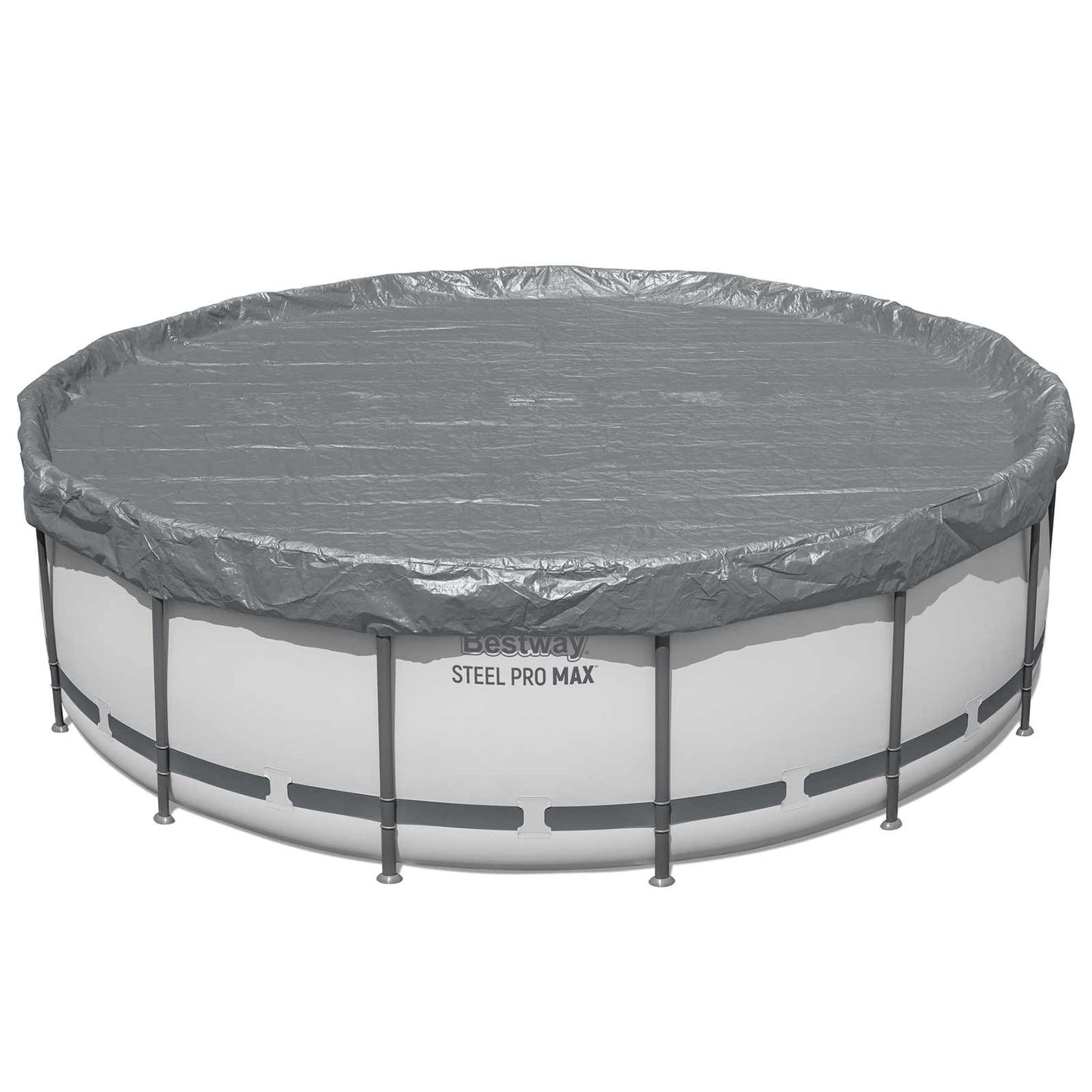 Bestway Pool Cover Ø4.27 m Round Polyester Grey 2