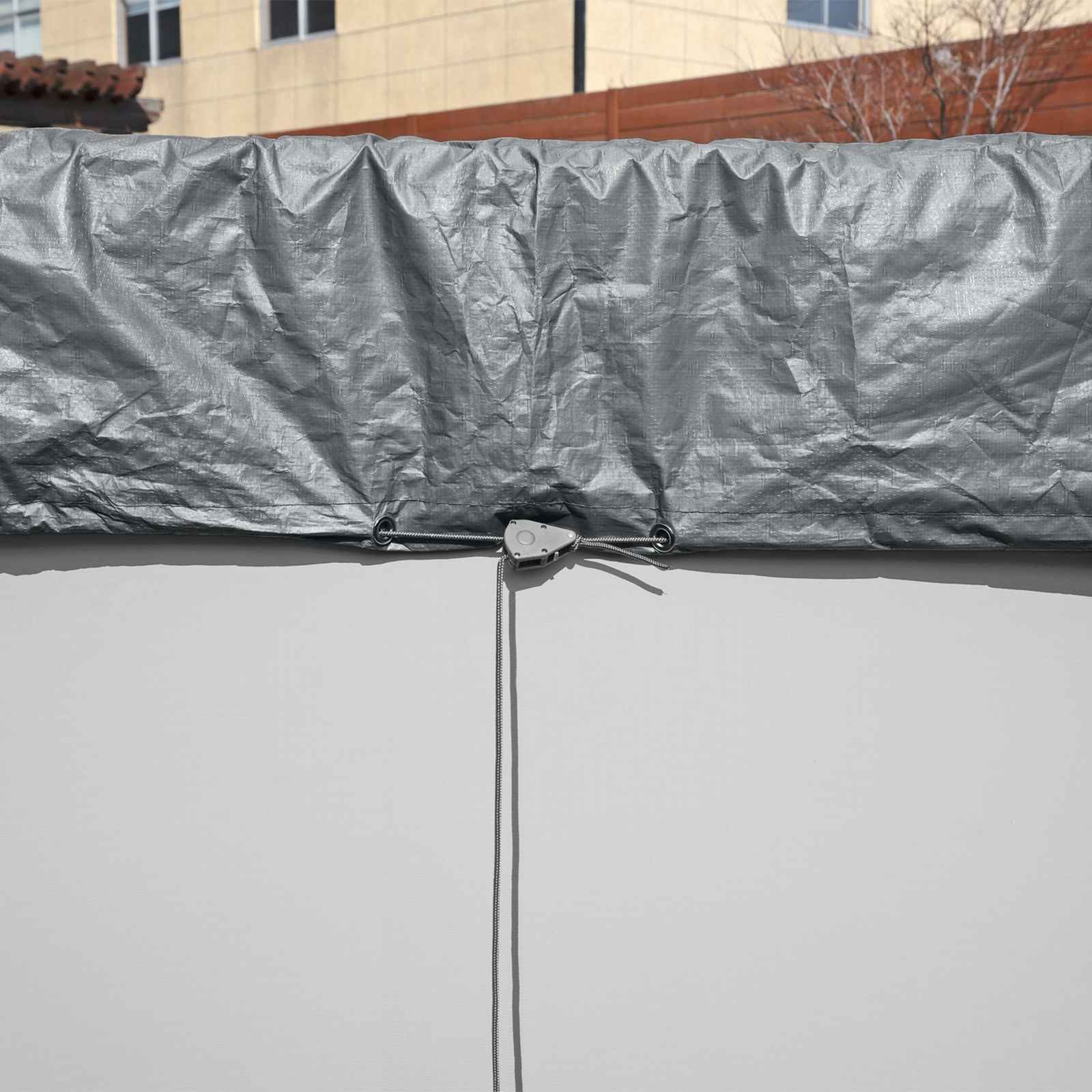 Bestway Pool Cover Ø4.57 m Round Polyester Grey 5