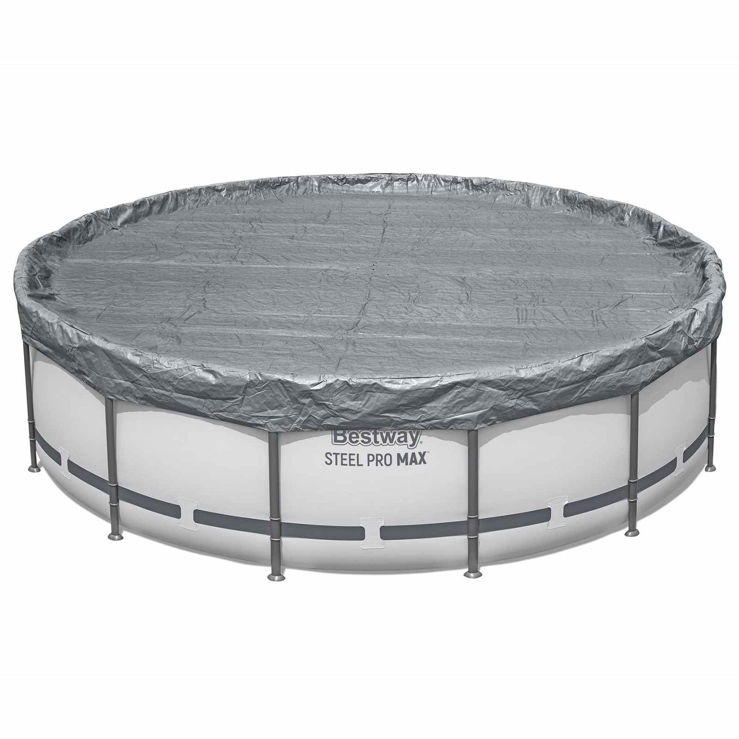 Bestway Pool Cover Ø4.57 m Round Polyester Grey 2