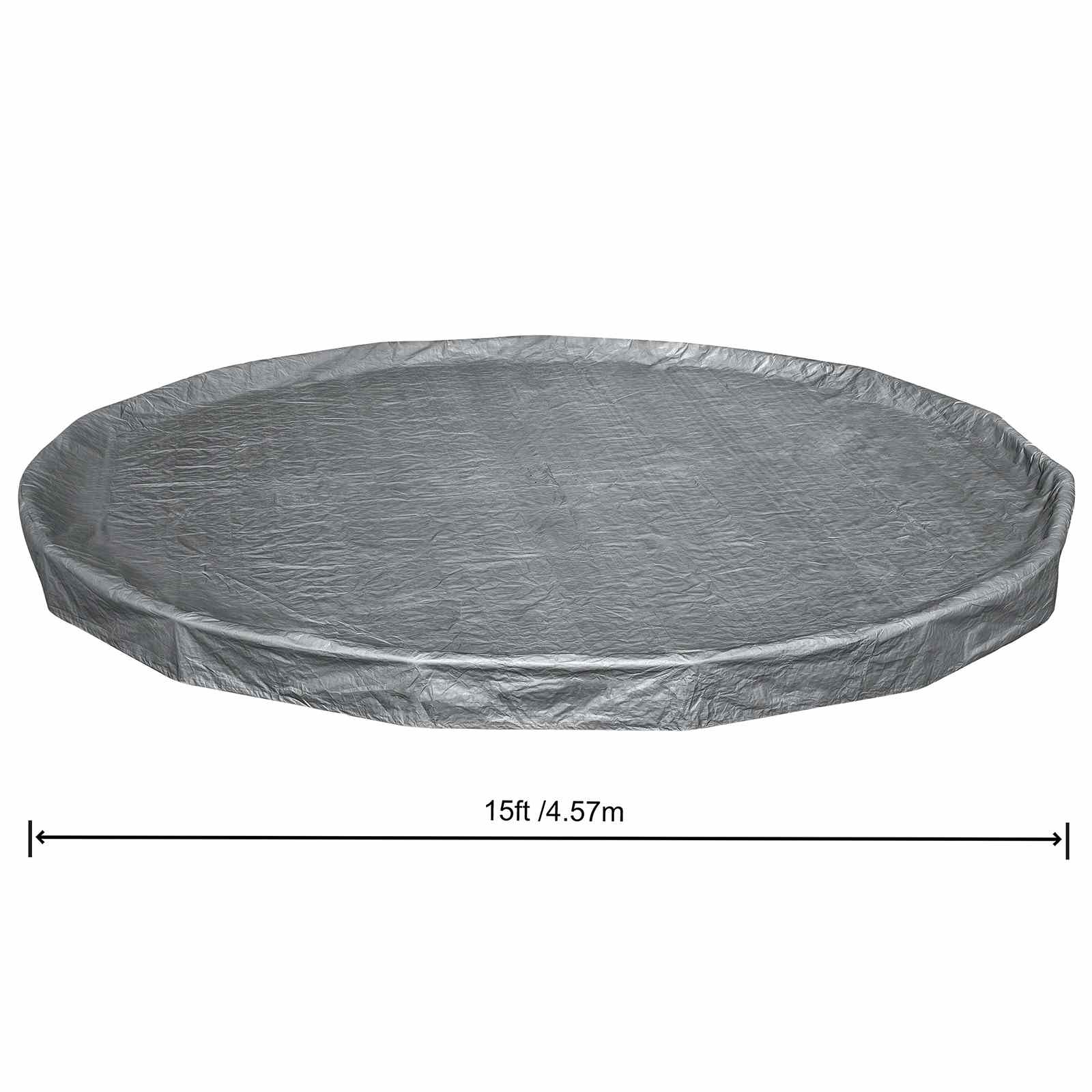 Bestway Pool Cover Ø4.57 m Round Polyester Grey 6