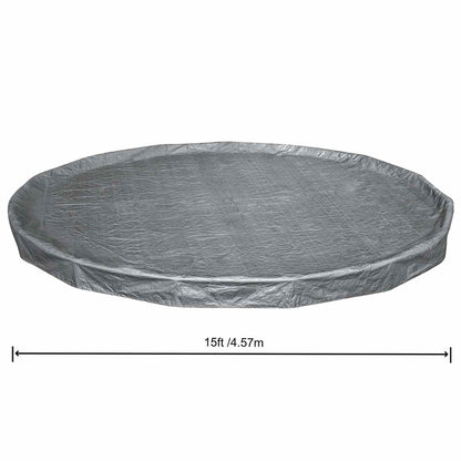 Bestway Pool Cover Ø4.57 m Round Polyester Grey 6