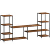 HOMCOM TV Unit for TVs up to 55 Inches, Industrial TV Stand with Storage Shelves, Entertainment Centre for Living Room, Bedroom