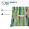 Outsunny Polyester Set Of 2 Swing Chair Cushion Green Stripes