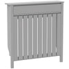 HOMCOM 93 x 88.5cm Rustic-Look Radiator Cover - Grey