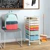 6 Drawers Storage Trolley with 4 Wheels for Makeup Beauty Salon-Colourful