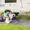 Outsunny 34/74cm Folding Camping Table, with Handle - Grey
