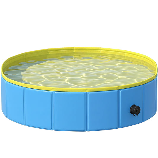 PawHut Foldable Dog Pool in Blue
