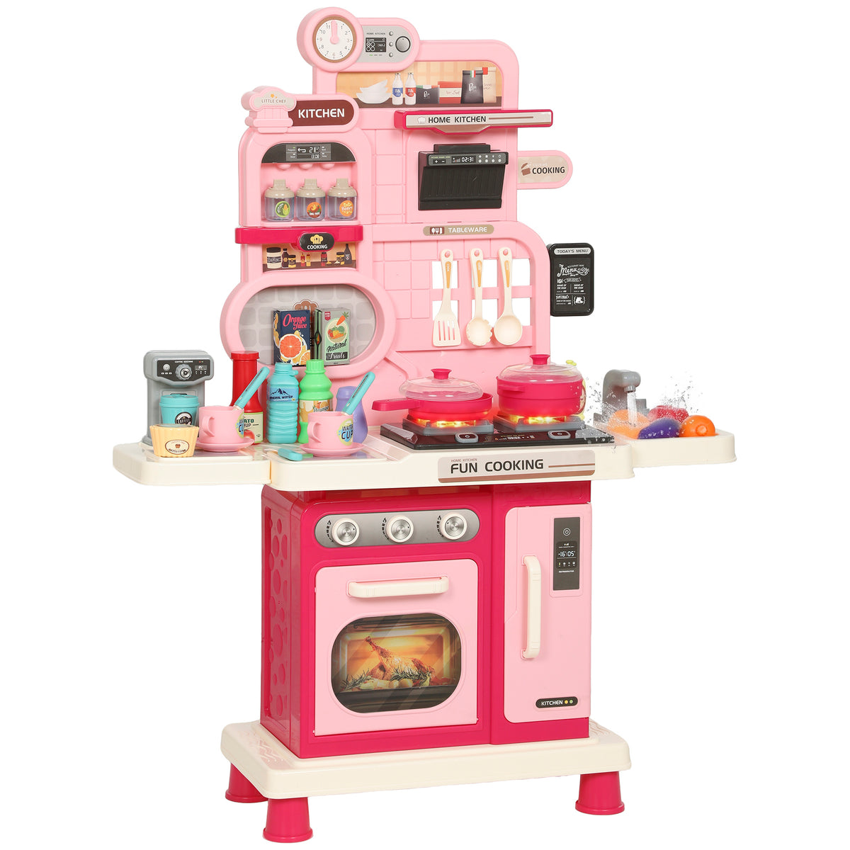 AIYAPLAY Play Kitchen in Pink