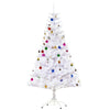 HOMCOM 5ft Snow Artificial Christmas Tree w/ Metal Stand Decorations Home Seasonal Elegant Faux White