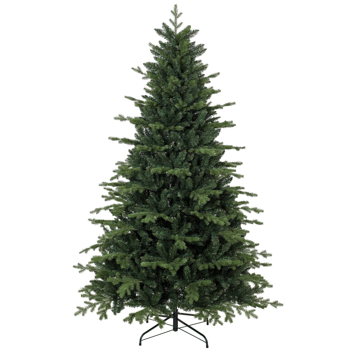 HOMCOM 7ft Artificial Christmas Tree with 2080 Realistic Tips in Green