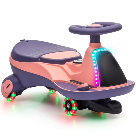 AIYAPLAY 12V Electric Wiggle Car in Pink