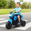 6V Kids 3-Wheel Ride on Motorbike with LED Headlight for Boys Girls Aged 37-72 Months-Navy