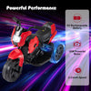6V Kids 3-Wheel Ride on Motorbike with LED Headlight for Boys Girls Aged 37-72 Months-Red