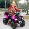 6V Kids Electric Quad Bike with Spray Function and Storage Box-Pink