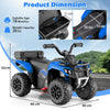 6V Kids Electric Quad Bike with Spray Function and Storage Box-Blue