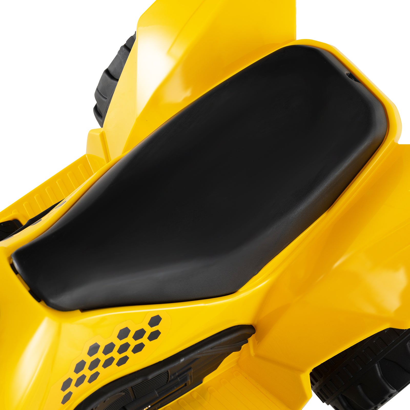 6V Kids Ride on ATV CAT Licensed Quad Car with Horn Sound-Yellow