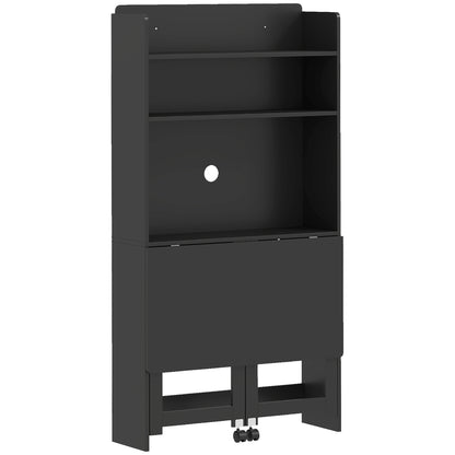 HOMCOM Foldable Desktop in Black