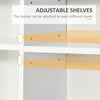 HOMCOM 33 Adjustable Compartment Storage Unit - White