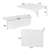 Wooden Folding Wall-Mounted Drop Leaf Table-White