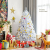150CM White Hinged Artificial Christmas Tree with 792 Tips