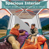 6/8/10-Person Camping Tent with Porch and Rainfly-S
