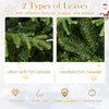 Artificial Christmas Tree Pre-lit Hinged Xmas Tree with  LED Lights Seasonal Decoration Tree-6FT