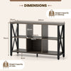 6-Cube Storage Organizer 120CM Wide Bookshelf with Open Compartments-Grey