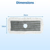 6 Packs Reusable Round/Rectangular Mop Pads Compatible with Sweeper Mops (Not Included)-Size 2