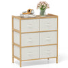 6-Drawer Dresser with 6 Foldable Fabric Drawers -Natural