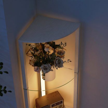 مصباح أرضي من HOMCOM LED بأرفف، مصباح قائم قابل للتعتيم مع مفتاح قدم لغرفة المعيشة وغرفة النوم، رمادي
