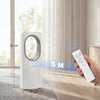 HOMCOM Bladeless Tower Fan for Bedroom, 36dB Standing Cooling Fan with 45Â° Oscillating, 3 Speeds, 3 Modes, 15H Timer, White