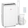 HOMCOM Portable Air Conditioner 12000 BTU, 4-in-1 Air Conditioning Unit, Dehumidifier, Cooling, Fan, Sleep Mode with 3 Speeds, Remote Control, LED Display, 24H Timer, Window Kit, Children Lock, 35mÂ²