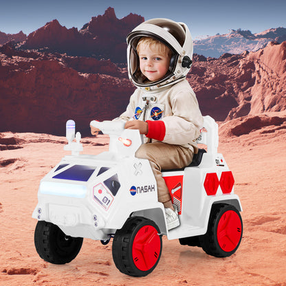 6V Kids Ride-on Car in White and Red