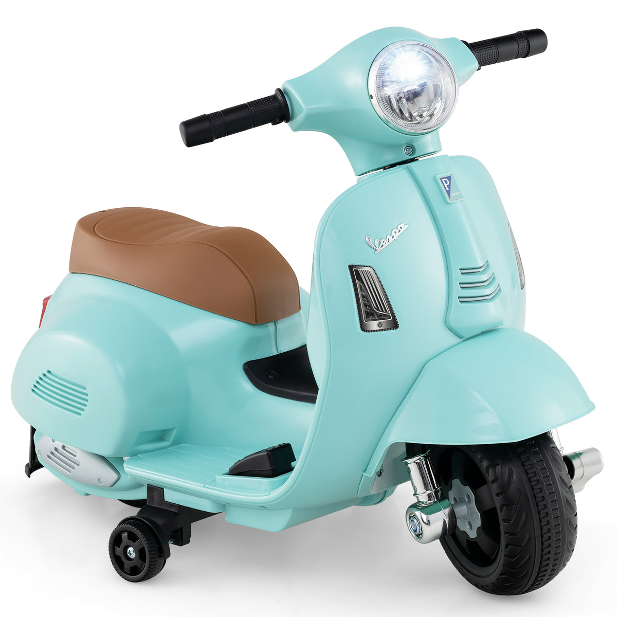 6V Kids Ride on Motorcycle Vespa Licensed in Green
