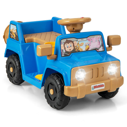 6V Kids Riding Toy with Sound Effects One-Button Start in Navy