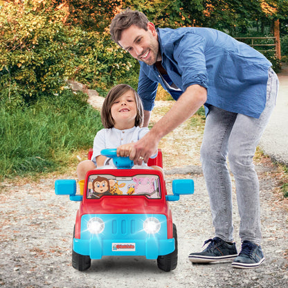 6V Kids Riding Toy with Sound Effects One-Button Start in Red