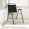 Outsunny Set of 6 Outdoor Seat Cushions with Machine Washable Cover, Water Repellent Seat Cushions Cream White