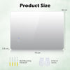 70 cm x 50 cm Rectangle LED Lighted Mirror Wall Mounted Mirror