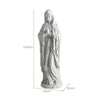 74.5 cm Virgin Mary Statue Outdoor Religious Sculpture with Aged Finish-Grey