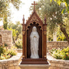 74.5 cm Virgin Mary Statue Outdoor Religious Sculpture with Aged Finish-Grey