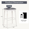 61/74 cm Upholstered Bar Stool Set of 4-74 cm