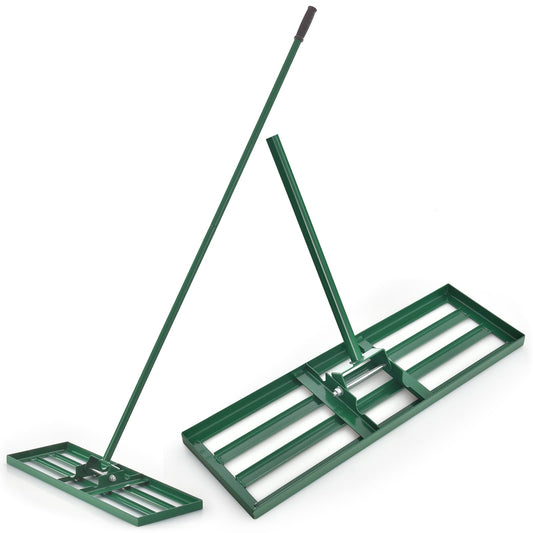 75/91/106 x 25cm Lawn Leveling Rak with ergonomic handle, showing two rakes on a white background
