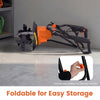 750W Powerful Foldable Garden Rototiller for Lawn Soil Digging-Orange