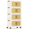 76L Stackable Plastic Collapsible Storage Bins with Lids